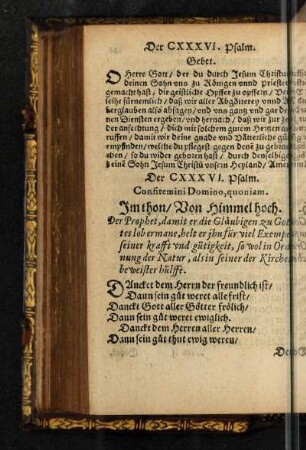Der CXXXVI. Psalm.