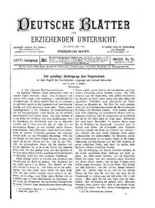 Die geistige Bewegung der Gegenwart : an dem Begriff der Persönlichkeit dargestellt und kritisch beleuchtet ; (Fortsetzung)