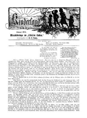 1904: Kinderland (Januar 1904)
