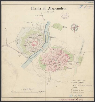 Pianta di Alessandria