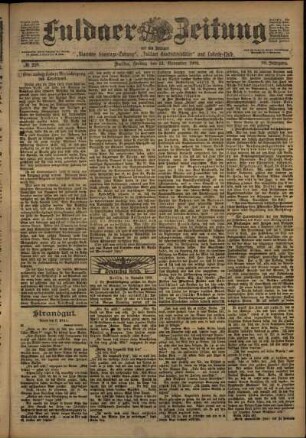 Ausgabe vom Freitag, den 21. November 1902.