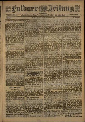 Ausgabe vom Freitag, den 21. November 1902.