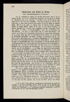 508-512, Universität und Stadt im Krieg