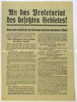 Flugblatt der KPD gegen den Dawes-Plan