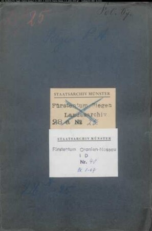 Holzanweisungen für Hütten-, Hammer- und Bergwerke im Fürstentum Siegen