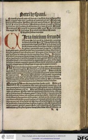 Queritur quare iste tractatus secundus precedit tertius.