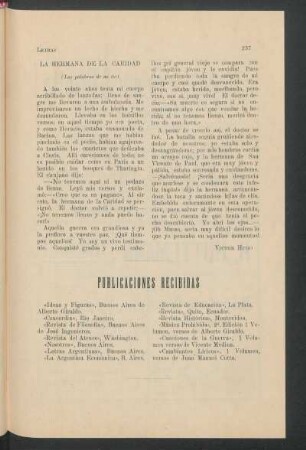 Publicaciones recibidas