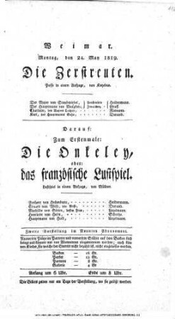 Die Zerstreuten