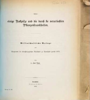 Programm der Großherzoglichen Realschule zu Darmstadt : als Einladung zu den öffentlichen Prüfungen und zur Schlußfeier ..., 1878/79