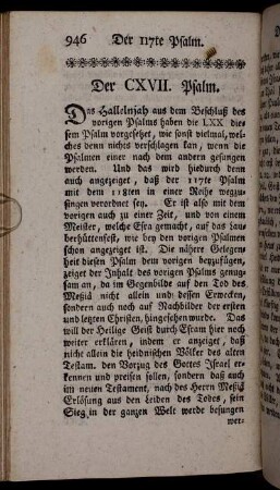 Der CXVII. Psalm.