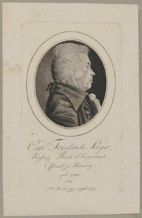 Bildnis des Carl Friedrich Serger
