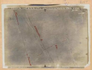 Foto eigener Stellungen südlich von Ville-en-Woëvre (Luftbild)