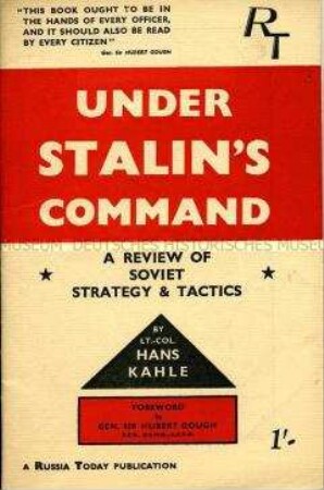 Exilschrift über Strategie und Taktik der Sowjetarmee