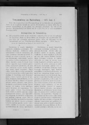 Versammlung zu Marienburg. - 1375 Aug. 4.
