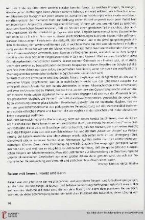 38: Reisen mit Seneca, Horaz und Benn
