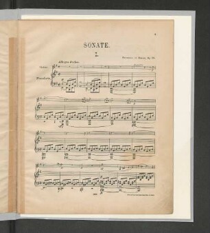 Sonate. [Violino & Pianoforte]