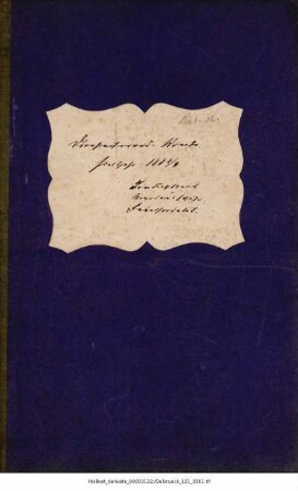 Dienstaufwandskontobuch 1888-1889