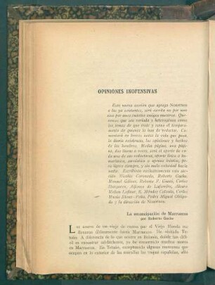 Opiniones inofensivas