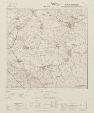3141 Wildberg, Topographische Karte 1:25000 (4cm - Karte)