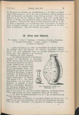 20 Glas und Schmelz
