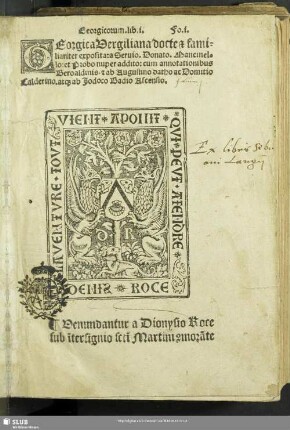 Georgica Vergiliana docte [et] familiariter exposita