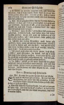 564-571, 22-27 Sonntag nach Trinitatis