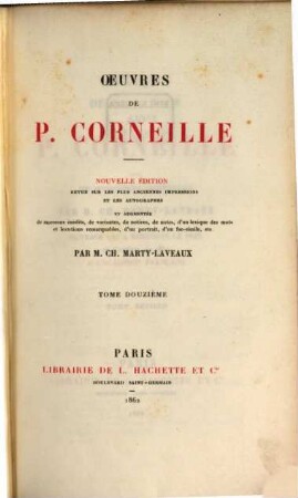 Lexique de la langue de Pierre Corneille avec une introd. Grammaticale, 2 = 12