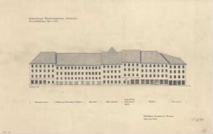 Wiederaufbau Siegen 1947-1950: Wiederaufbau Siegen zwischen 1947-1950, Nr. 29, Bebauung Siegbergstraße (Südseite) - Ansichtsskizze