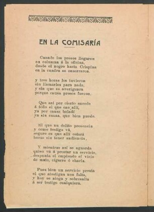 En la comisaría