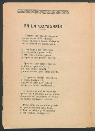 En la comisaría