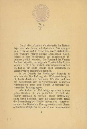 Kön. Pr. Ministerium des Innern. Bibliothek