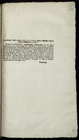 Verordnung, nach welcher das Droit d'aubaine gegen disseitige Unterthanen aufgehoben worden : Zweybrücken den 10ten Merz 1767.