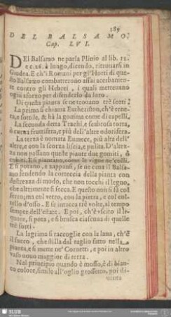 Cap. LVI. Del Balsamo