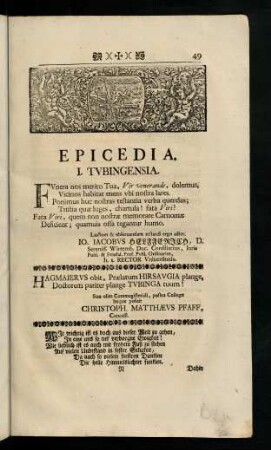 49-76, Epicedia.