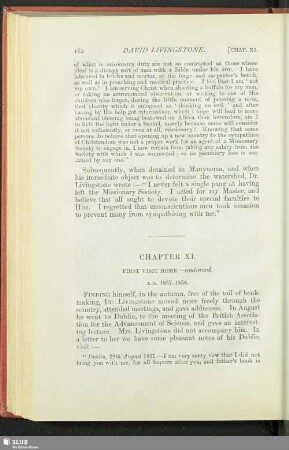 Chapter XI. Frist Visit Home - continued : A. D. 1857-1858
