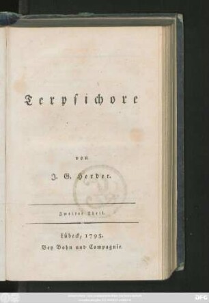 Theil 2: Terpsichore