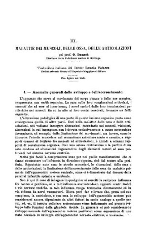 III. Malattie dei muscoli, delle ossa, delle articolazioni[...]