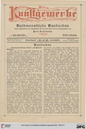 1. Mai-Heft 1893