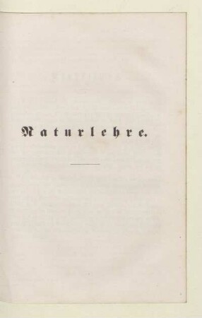 Naturlehre