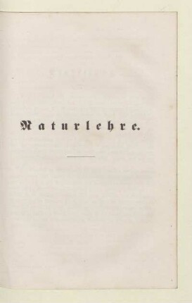 Naturlehre
