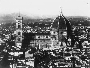 Florenz, Dom S. Maria del Fiore, Gesamtansicht von Süden; Arnolfo di Cambio; Giotto di Bondone; Brunelleschi, Filippo