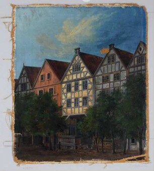 Dresden, die Grüne Gasse (später Grüne Straße) zwischen Schweriner Straße und Schützengasse