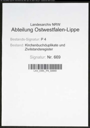 Kirchenbuchduplikat der katholischen Gemeinde Körbecke (GHT 1855, GHT 1857, GHT 1859-1864). (Gemeinde: Körbecke, katholische Gemeinde)