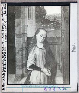 Dirk Bouts (Dieric Bouts): Fragment einer Geburt Christi. Berlin, Deutsches Museum