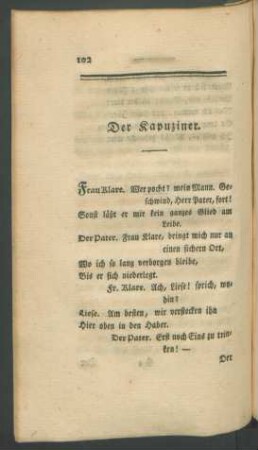 Der Kapuziner.