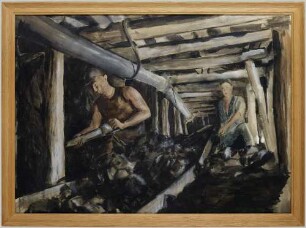 Gemälde "Abbau der Kohle"