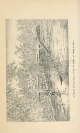Irrigation lever (latha), showing the method ...