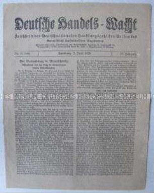 Deutschnationales Mitteilungsblatt "Deutsche Handels-Wacht"