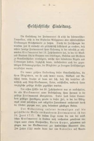 Geschichtliche Einleitung