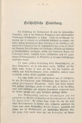 Geschichtliche Einleitung